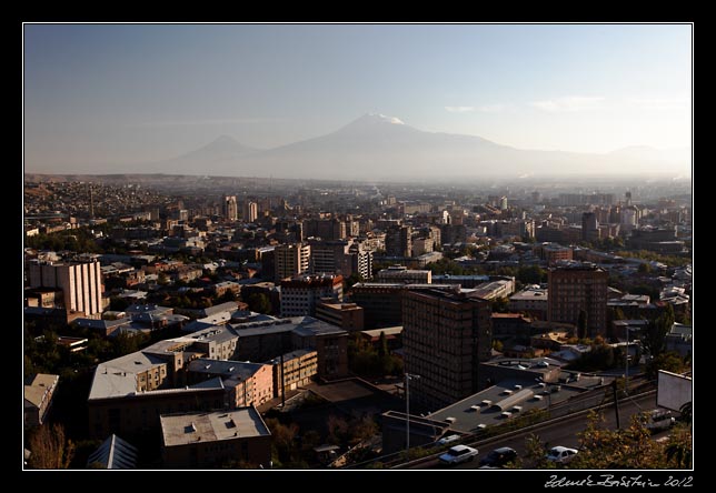 Yerevan - a view from the place of Mother Armenia