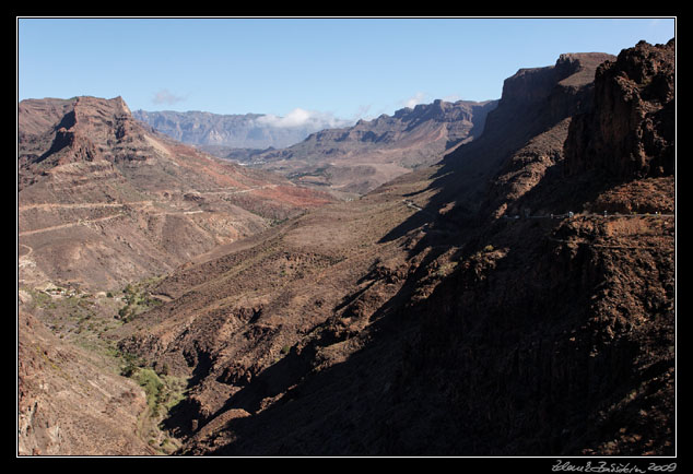 Gran Canaria - a view from Degollada de las Yeguas to Pico de las Nieves