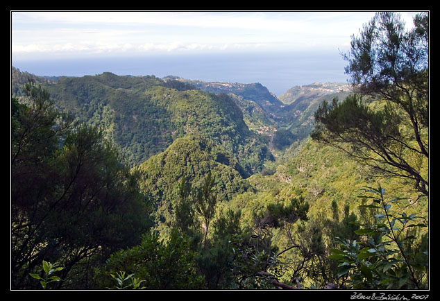 a view from Levada do Caldeirao to the north