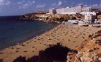 Golden Bay beach, Malta