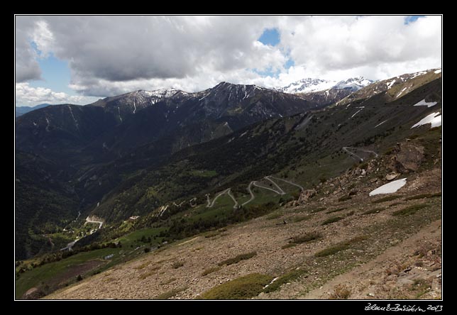 Col de Tende - Road to the pass from the French side