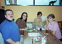 p��pravn� setk�n� v pizzerii v Praze na Flo�e